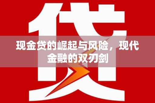 新田现金贷的崛起与风险，现代金融的双刃剑