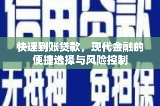 新田快速到账贷款，现代金融的便捷选择与风险控制