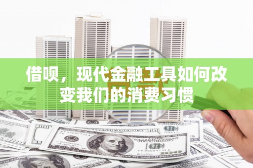 新田借呗，现代金融工具如何改变我们的消费习惯