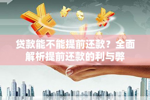新田贷款能不能提前还款？全面解析提前还款的利与弊