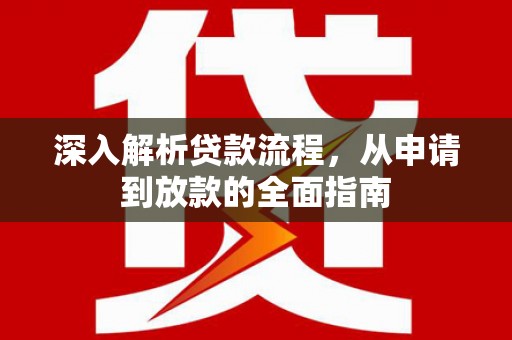 新田深入解析贷款流程，从申请到放款的全面指南