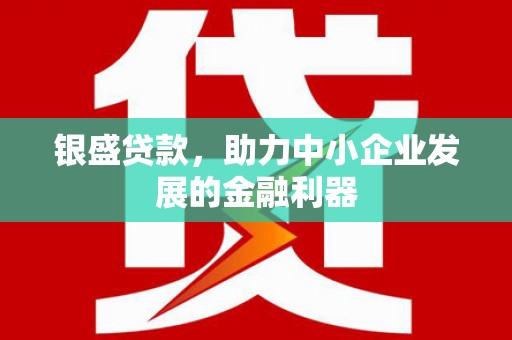 新田银盛贷款，助力中小企业发展的金融利器
