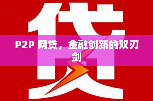 新田P2P 网贷，金融创新的双刃剑