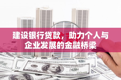 新田建设银行贷款，助力个人与企业发展的金融桥梁