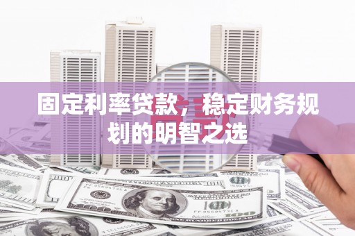 新田固定利率贷款，稳定财务规划的明智之选