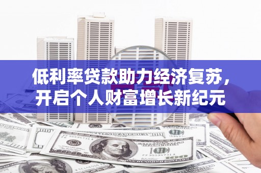 新田低利率贷款助力经济复苏，开启个人财富增长新纪元